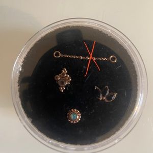 14k end and charm chains